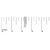 14K White Gold 1 1/3 Cttw Alternating Round And Baguette Diamond Drop Earrings (H-I Color, SI2-I1 Clarity) For Sale In New York - Image 6 of 6