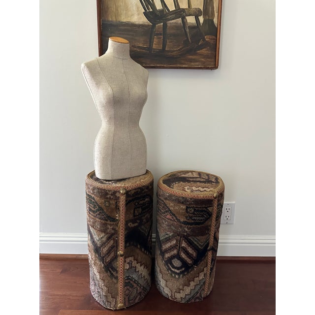 Vintage French Tabletop Linen Female Form Sculpture For Sale - Image 11 of 13