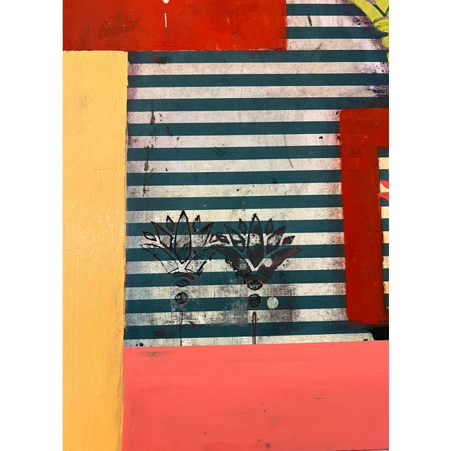 This is a six part series that can be purchased in its entirety or as individual works. They are paintings on wallpaper...