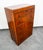 Mid Century Modern Highboy Dresser 5 Drawer Walnut Vintage MCM Metal Burl Wood For Sale - Image 12 of 12