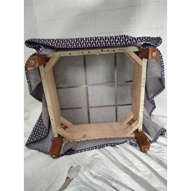 Henredon Ottoman- Newly Upholstered, Vintage 90s For Sale - Image 6 of 13