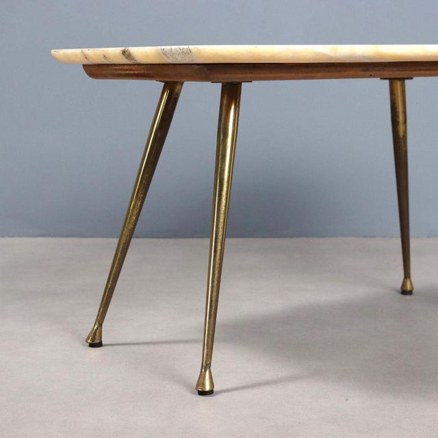 Vintage Coffee Table with Onyx Top For Sale - Image 4 of 7