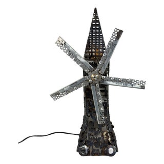 Steampunk Collection Project Windmill Lamp from Simon Saronni, 2000s For Sale