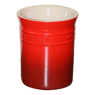 Le Creuset #0905 Flame Color Utensil Crock For Sale