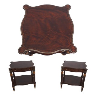 Pair of Theodore Alexander Althorp Mahogany End Tables For Sale