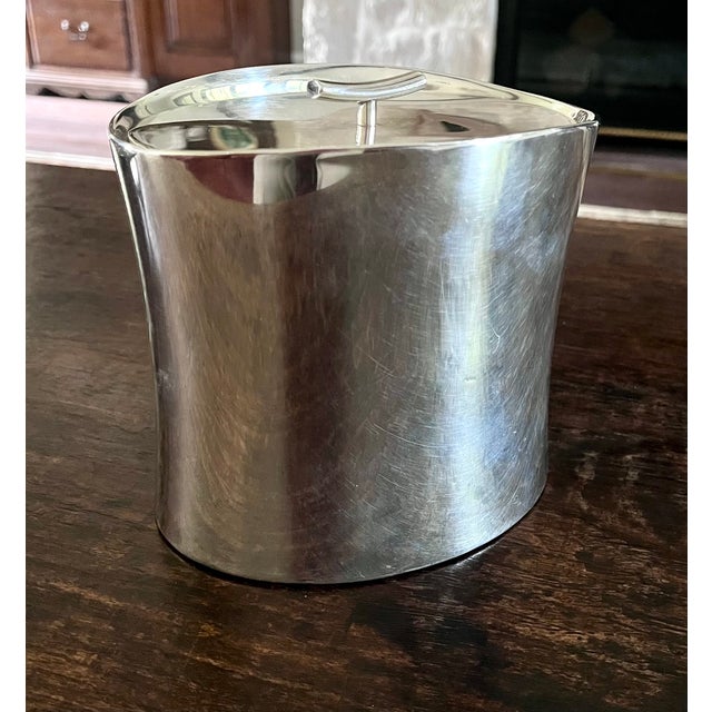 Sambonet Italian Stainless Steel Bamboo Style Ice Bucket For Sale - Image 10 of 14