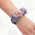 Gucci Gucci Dragonfly Vintage Silk Necktie Cuff Bracelet For Sale - Image 4 of 4