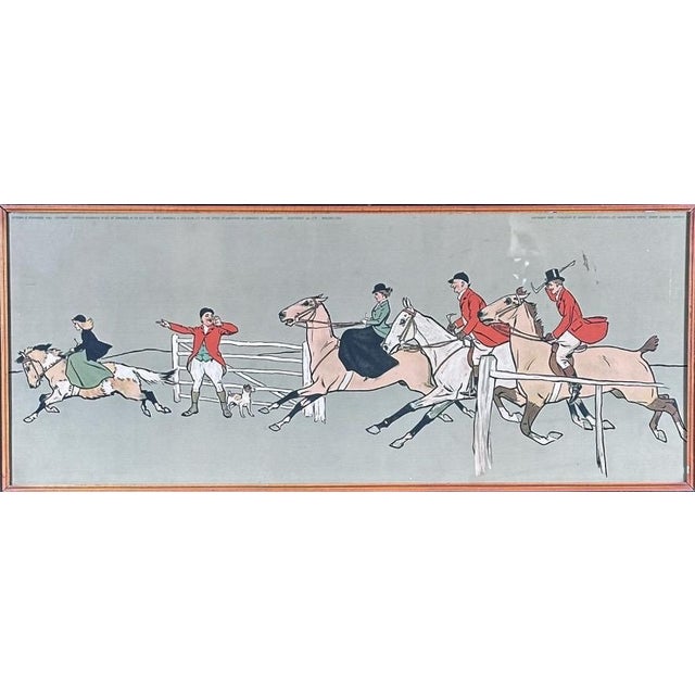 Antique Panoramic English Fox Hunting Framed Traditional Sporting Art Print Inject an instant sense of heritage and...