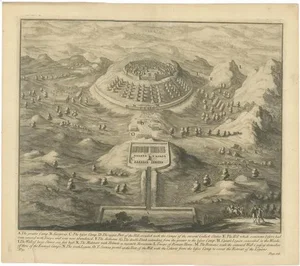 T. Baptist and D. Stoopendaal, Roman Battle of the Greater and Lesser Camp, 1753, Print