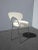 Vintage Mid Century Modern White Chrome Side Chair Vanity Chair For Sale - Image 10 of 11