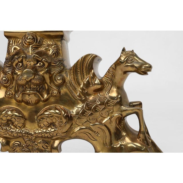 Large Vintage Neo-Classical Copper Firebucks, France, 1940, Set of 2 For Sale - Image 11 of 12