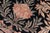 Shabby Chic 1990's Floral Tulip Pak-Persian Black/Tan Wool Round Rug- 8'0'' X 8'2'' For Sale In New York - Image 6 of 9