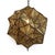 Vintage Brass Indian Origami Star Pendant Light Medium For Sale - Image 4 of 9