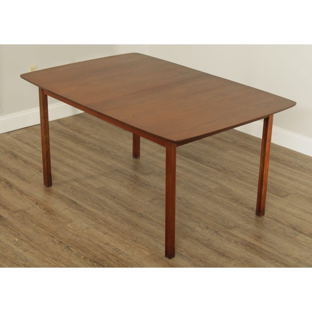 Mid Century Modern Walnut Expandable Dining Table | Chairish