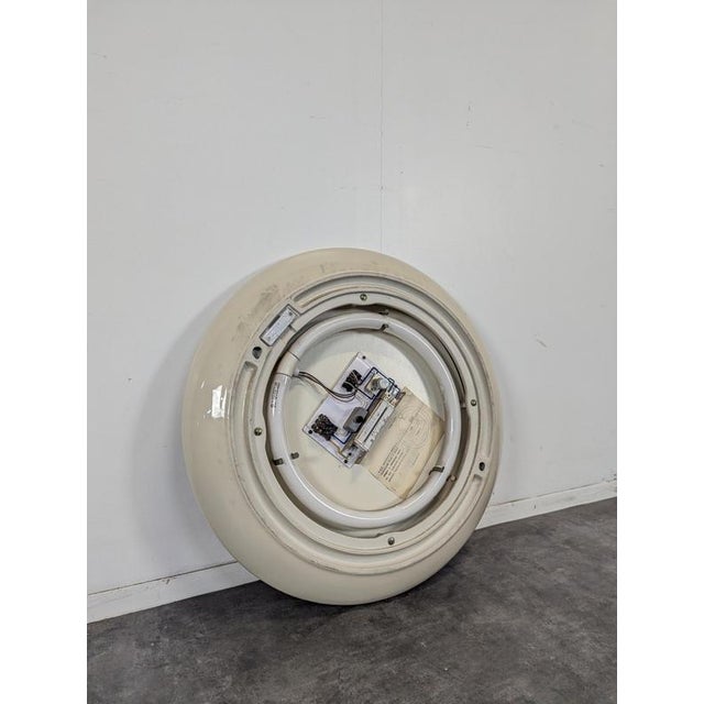 Italian Backlit Ceramic Mirror For Sale - Image 4 of 5