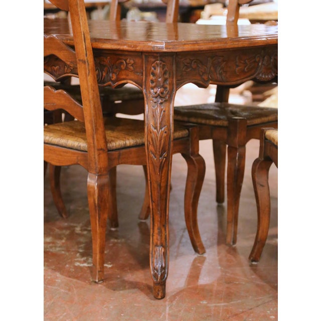 Brown Late 20th C. Guy Chaddock & Co. Clarence Collection Walnut Dining Set For Sale - Image 8 of 16