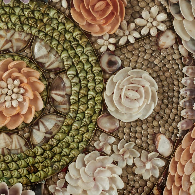 Glass Vintage Sailors Valentine For Sale - Image 7 of 9