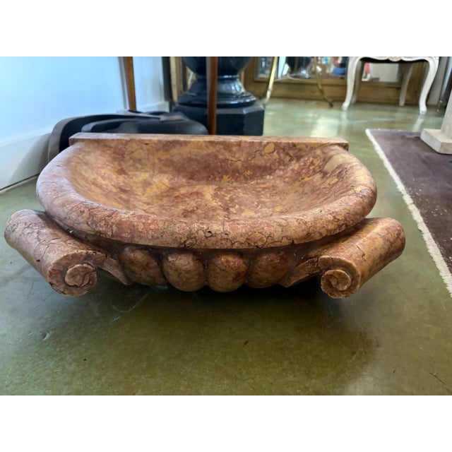 Stone 18th Century Italian Marble Bowl or Holy Water Font For Sale - Image 7 of 9