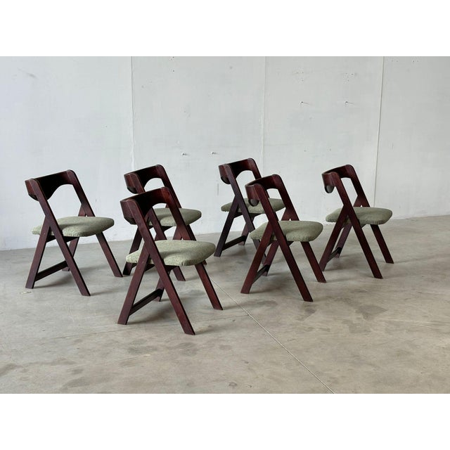 Wood Mid-Century Italian Dining Chairs, 1960s, Set of 6 For Sale - Image 7 of 18