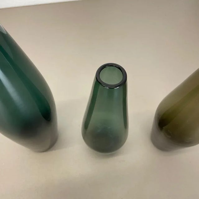 Turmalin Vases attributed to Wilhelm Wagenfeld for WMF, Germany, 1960s, Set of 3 For Sale - Image 6 of 15