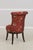 Silk Crewel Work Tufted Back Swivel Chair For Sale In Philadelphia - Image 6 of 15