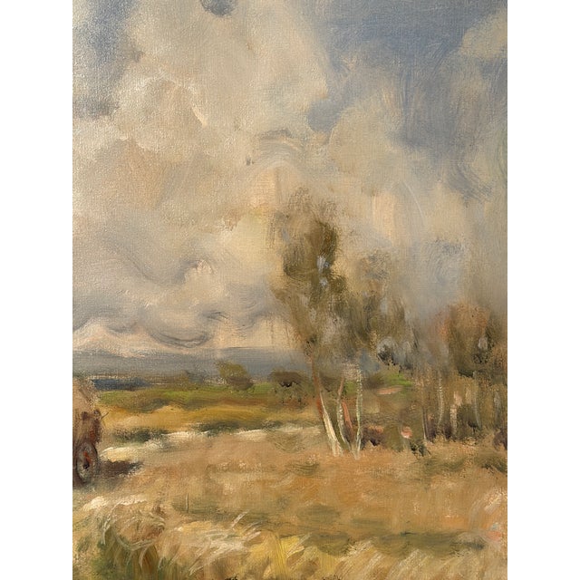 Rural Landscape, 20th Century, Oil Painting on Canvas, in Very Good conditions. Designed 1960 to 1969