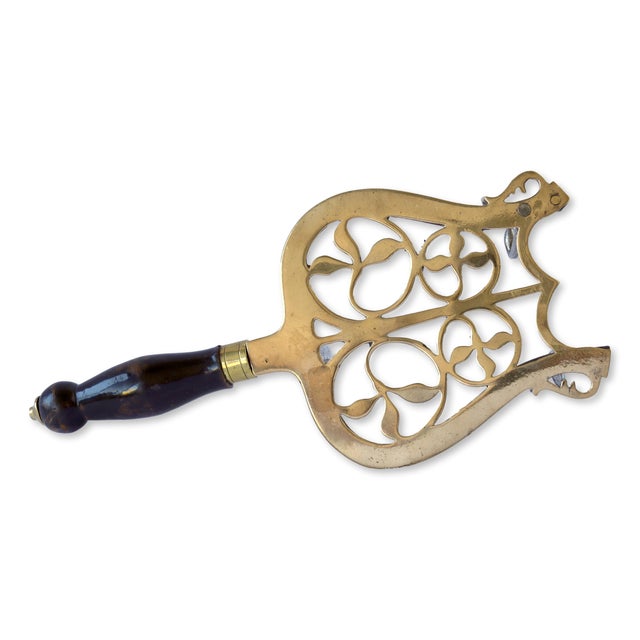 19th Century Antique English Brass Trivet For Sale - Image 5 of 8