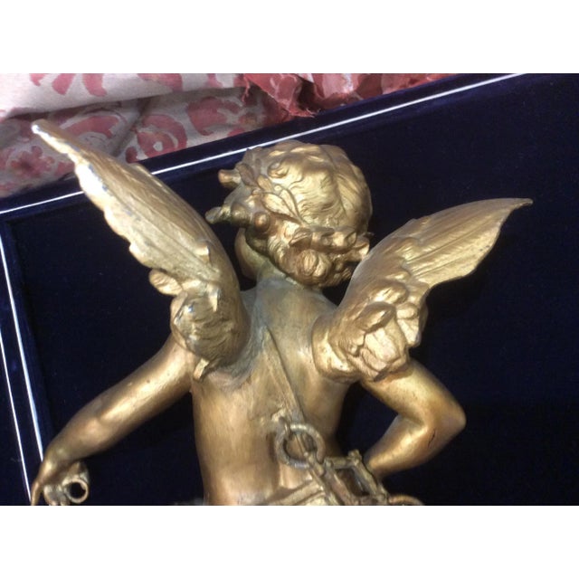 Late 19th Century Gilt Metal Angel For Sale - Image 9 of 10