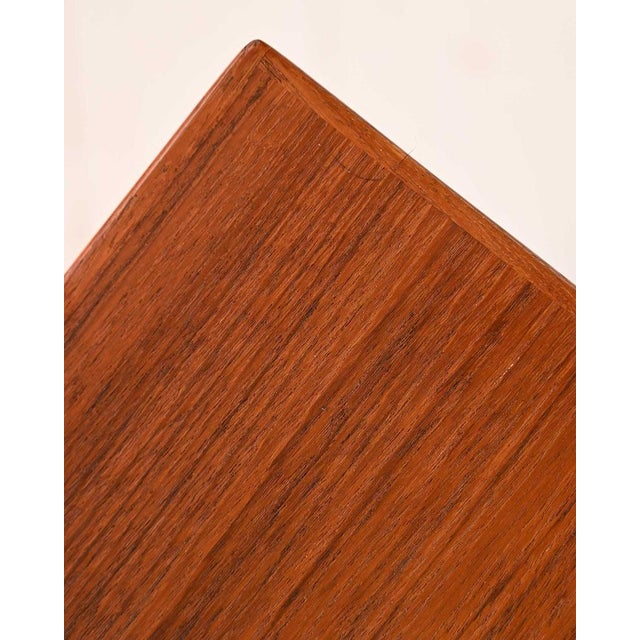 Brown Scandinavian Teak Sideboard with Sculptural Drawers, 1950s For Sale - Image 8 of 13