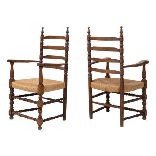 Armchairs in the style of Charles Dudouyt, 1950s, Set of 2 For Sale