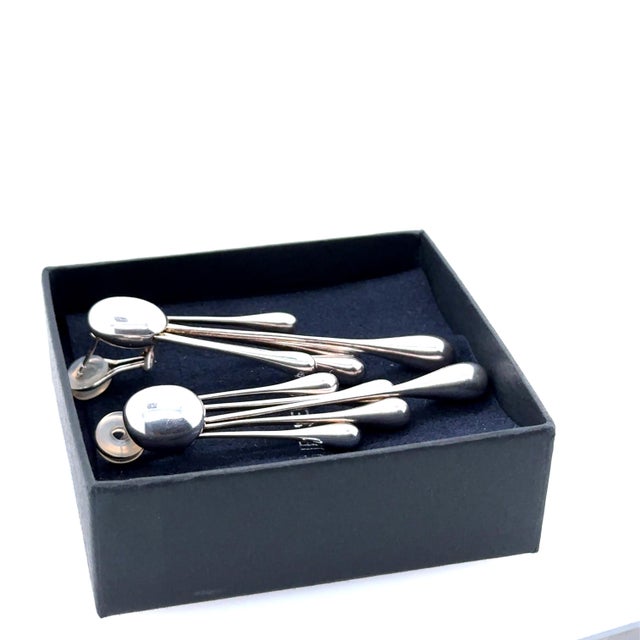 Georg Jensen Sterling Silver Multi-Teardrop Earrings by Astrid Fog, A Pair For Sale - Image 6 of 9