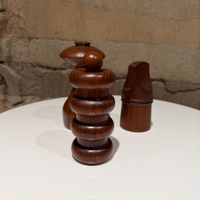 Mid-Century Modern Jens Quistgaard Dansk Pepper Mills Set Trio Danish Mid Century Modern For Sale - Image 3 of 10