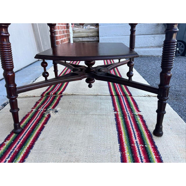 A Fine Antique Victorian Stick and Ball Parlour Table, Circa 1880's For Sale - Image 6 of 18