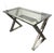 Pottery Barn Ava Metal + Glass Desk For Sale