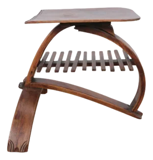 Antique Art Nouveau Judgendstil Curved Shoe Stool, 1890s