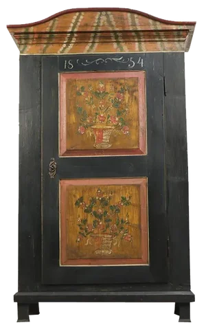 Painted Bridal Cupboard 1854
