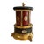 1940s Mid-Century Italian Reuge Ballerina Leather Lipstick Musical Carousel Music Box For Sale