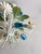 Blue French Blue Tole Tulip 5-Light Chandelier, 1960s For Sale - Image 8 of 18