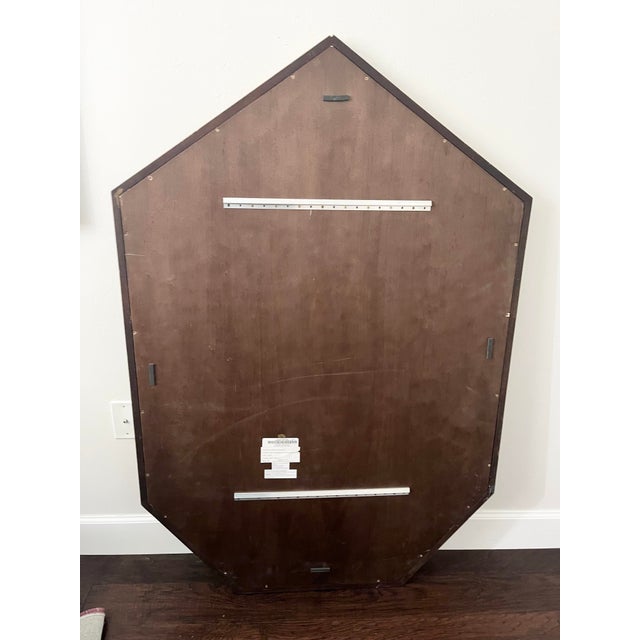 Wood Henredon X Mark D. Sikes Gilt Geometric Wall Mirror For Sale - Image 7 of 8