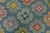 2020s Kazak Rug 5’6” X 7’10” Blue Wool Tribal Hand-Knotted Oriental Carpet For Sale - Image 5 of 15