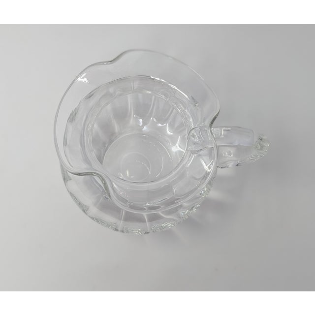 Tiffany and Co. Vintage 1990s Tiffany & Co Handblown Devon Pitchers - A Pair For Sale - Image 4 of 15