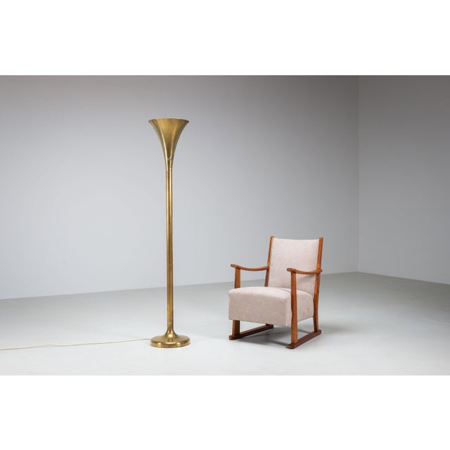 1950s Brass Luminator Floor Lamp attributed to Marcello Piacentini, 1950s For Sale - Image 5 of 12