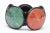 1980's French Resin Five Disk Pink, Amber Yellow, Sage Green, Rust Orange Stretch Bracelet For Sale In Miami - Image 6 of 9