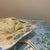 Glass Mid-Century Modern Murano Style Aventurine and Millefiori Square Art Glass Dish For Sale - Image 7 of 8