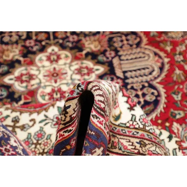 Middle Eastern Hand-Knotted Tabriz Rug For Sale - Image 9 of 11