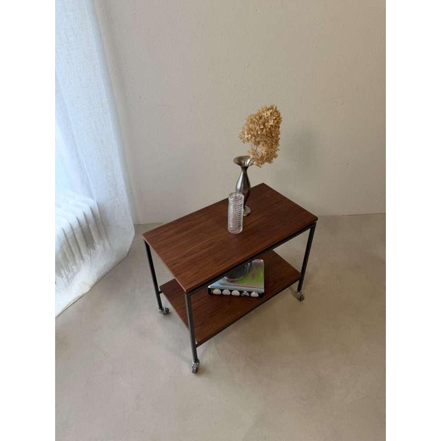 Stiemsma Trolley in Teak and Steel, 1960s For Sale - Image 4 of 9