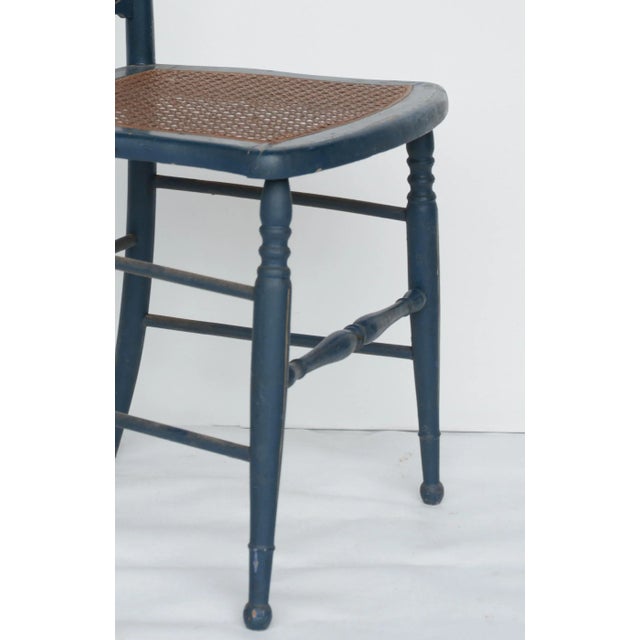 A Pair Vintage Blue Painted Design Side Chair For Sale In New York - Image 6 of 9