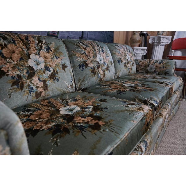 Vintage Floral Ethan Allen Sleeper Sofa Chairish