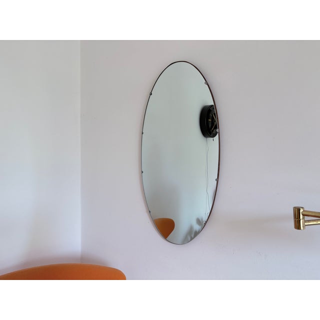 Oval Rockabilly mirror from the 1960s. In very good original condition. High-quality craftsmanship, made of thick,...