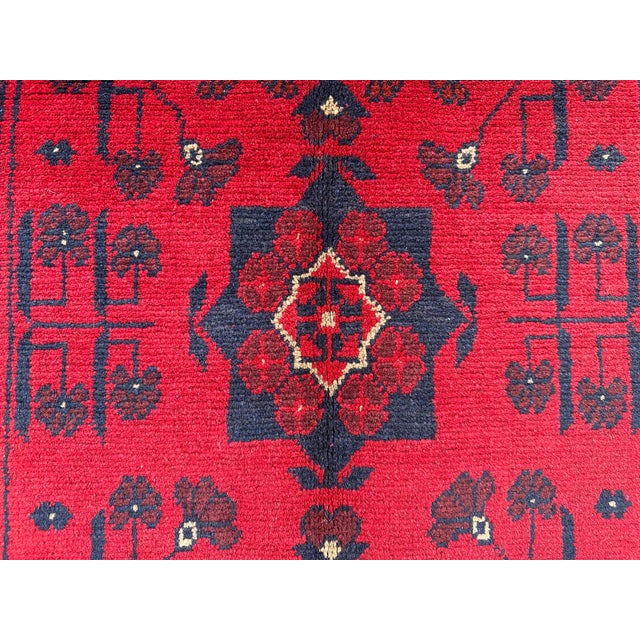 Afghan Hand Knotted Tribal Turkomen Rug For Sale - Image 4 of 8